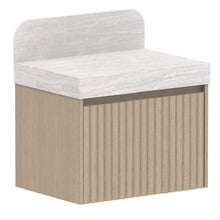 Harper 685mm Wall Hung Single Vanity with Solid Surface Countertop